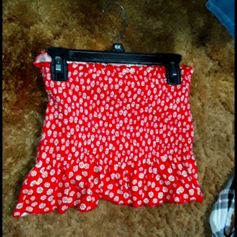 FLOWER PRINT TUBE TOP